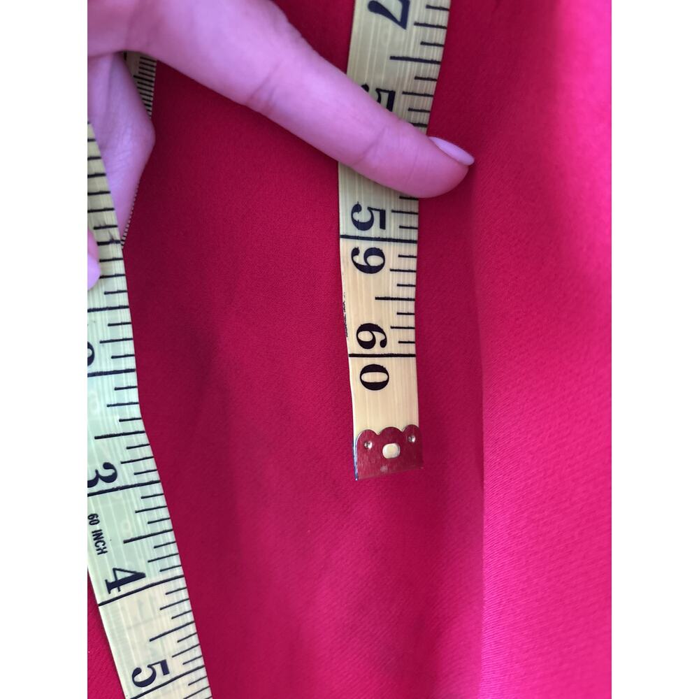 Red Sleeveless Sequin Evening Gown with Lace Detail - Picture 7 of 10